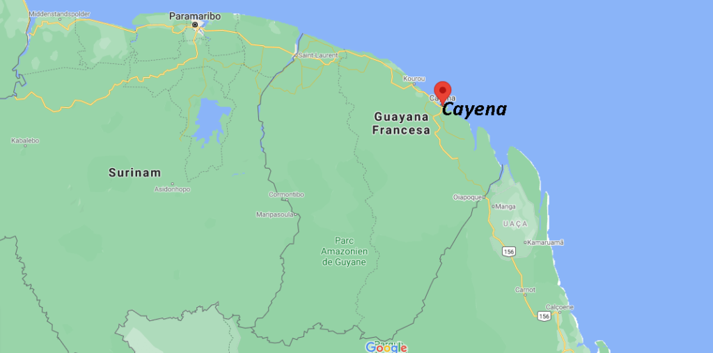 ¿Dónde se ubica Cayenne