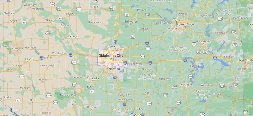 ¿Dónde se ubica Oklahoma