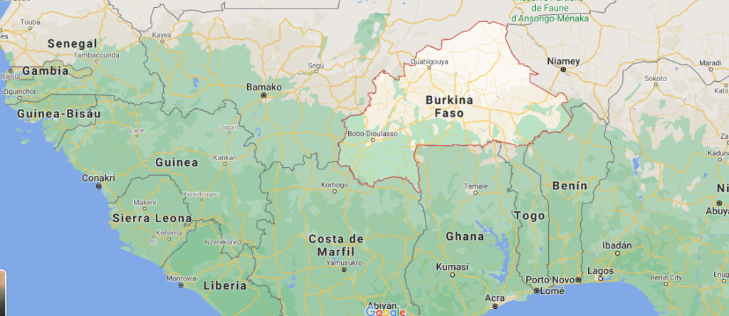 ¿Dónde se ubica el país Burkina Faso