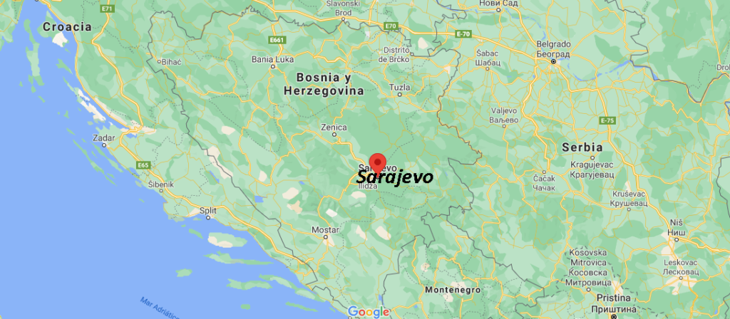 ¿Dónde se ubica la ciudad de Sarajevo