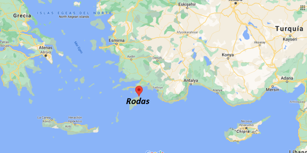 ¿Dónde se ubica la isla de Rodas