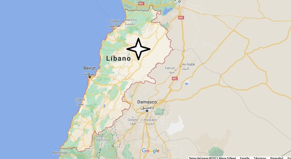 ¿Qué países están cerca de Libano