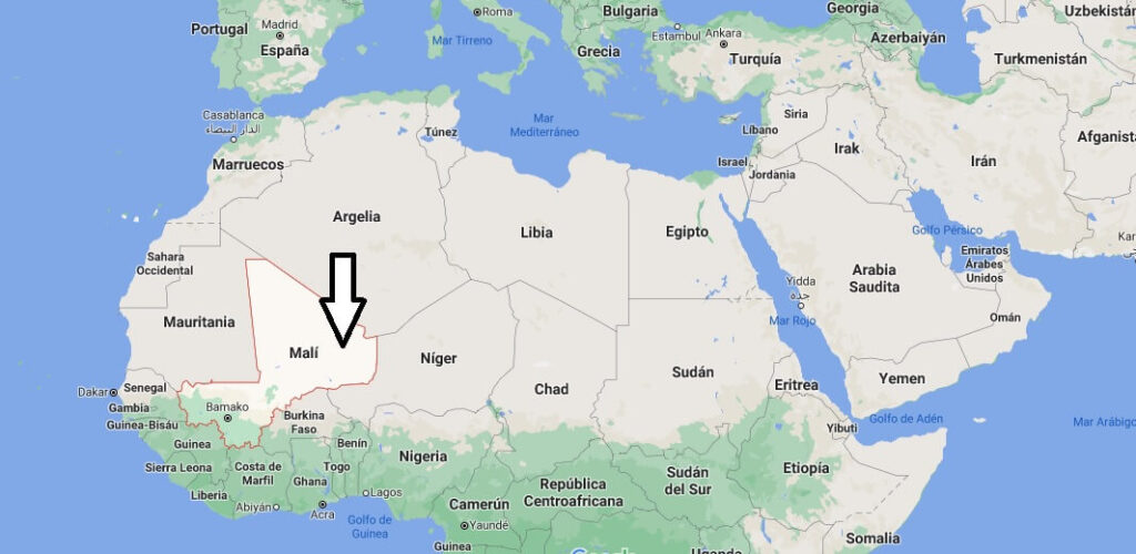 ¿Qué países están cerca de Mali