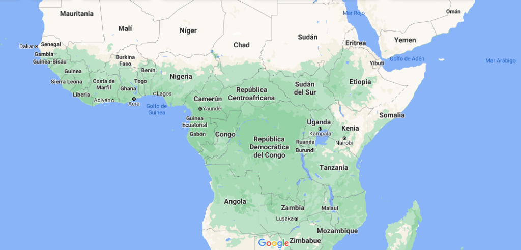 ¿Qué países están en África Central