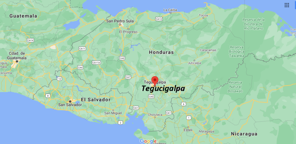 ¿Qué zona es Tegucigalpa