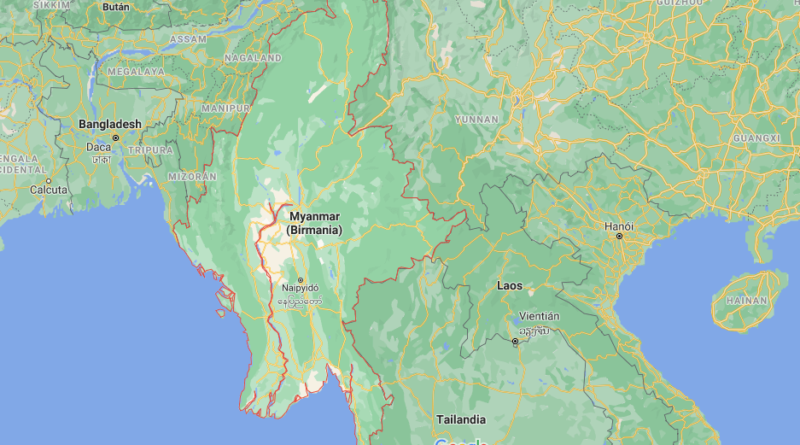¿Dónde está Birmania (Myanmar)