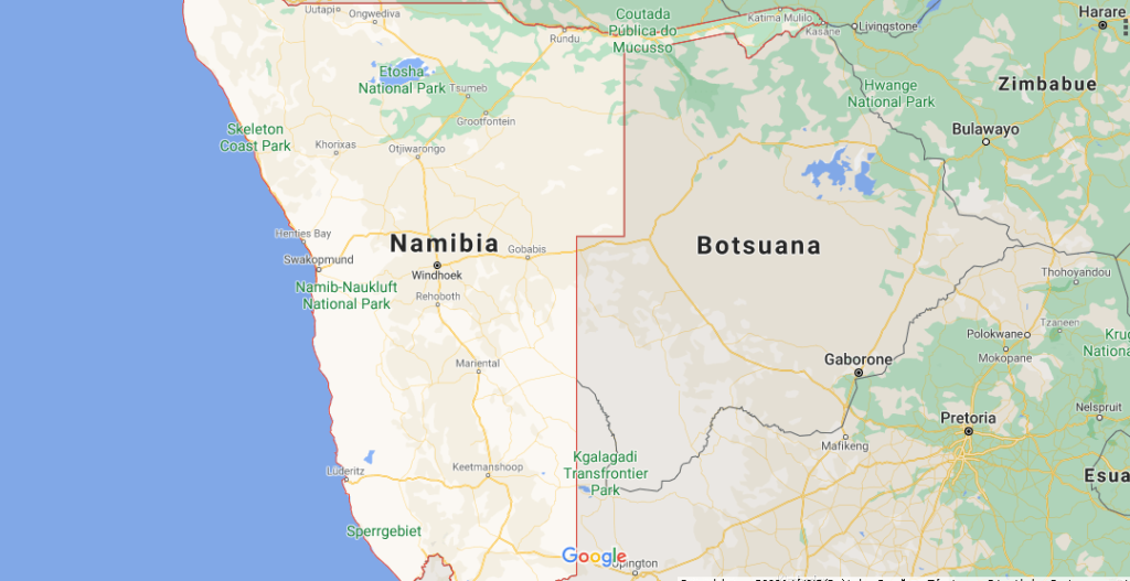 ¿Dónde está Namibia