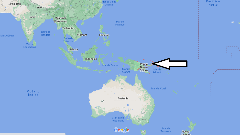 ¿Dónde está Papúa Nueva Guinea