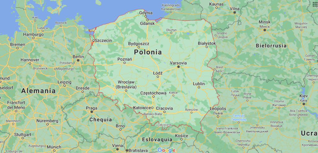 ¿Dónde está Polonia en el mapamundi