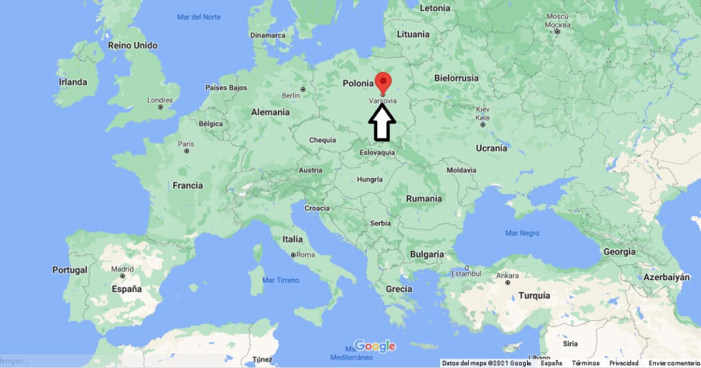 ¿Dónde está Varsovia