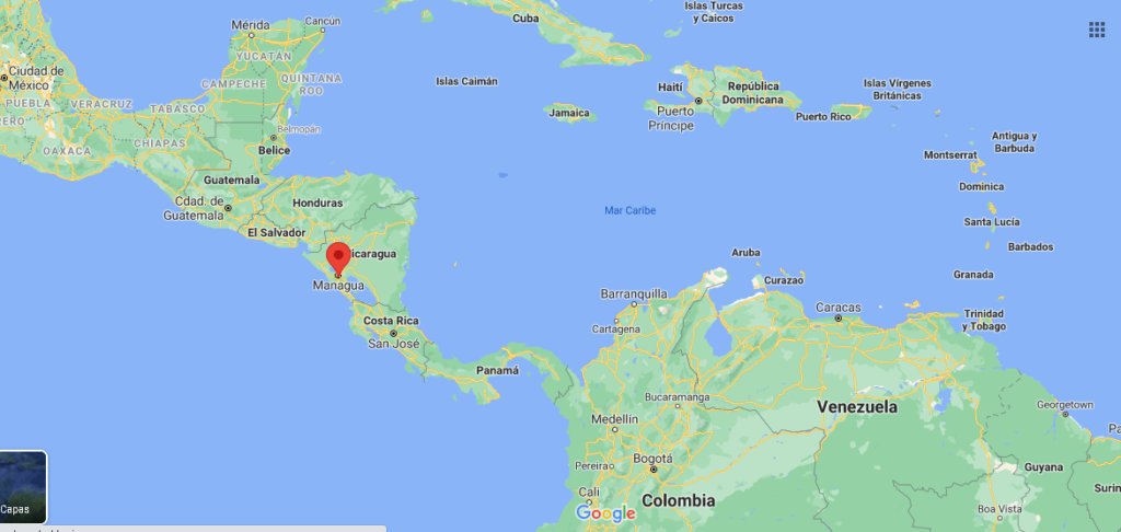 ¿Dónde queda Managua
