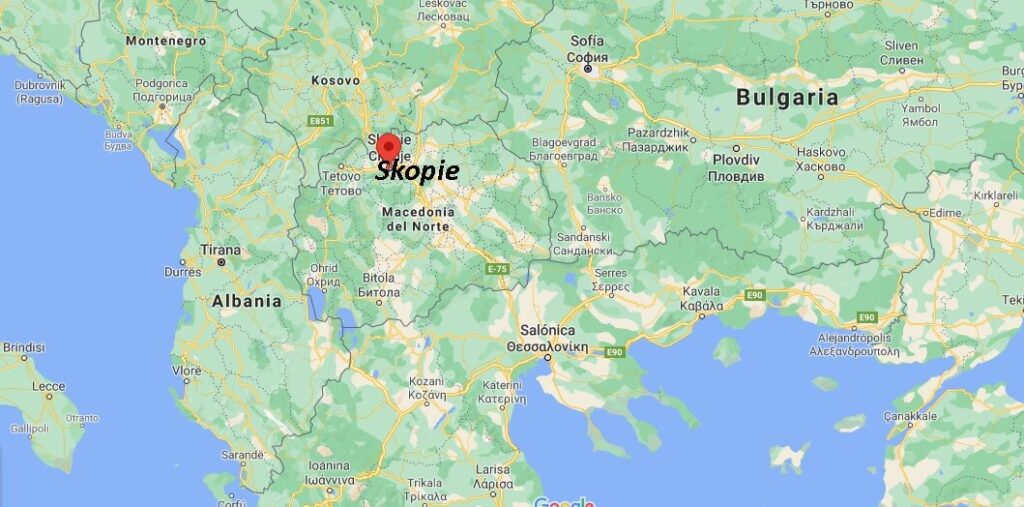 ¿Dónde queda Skopie