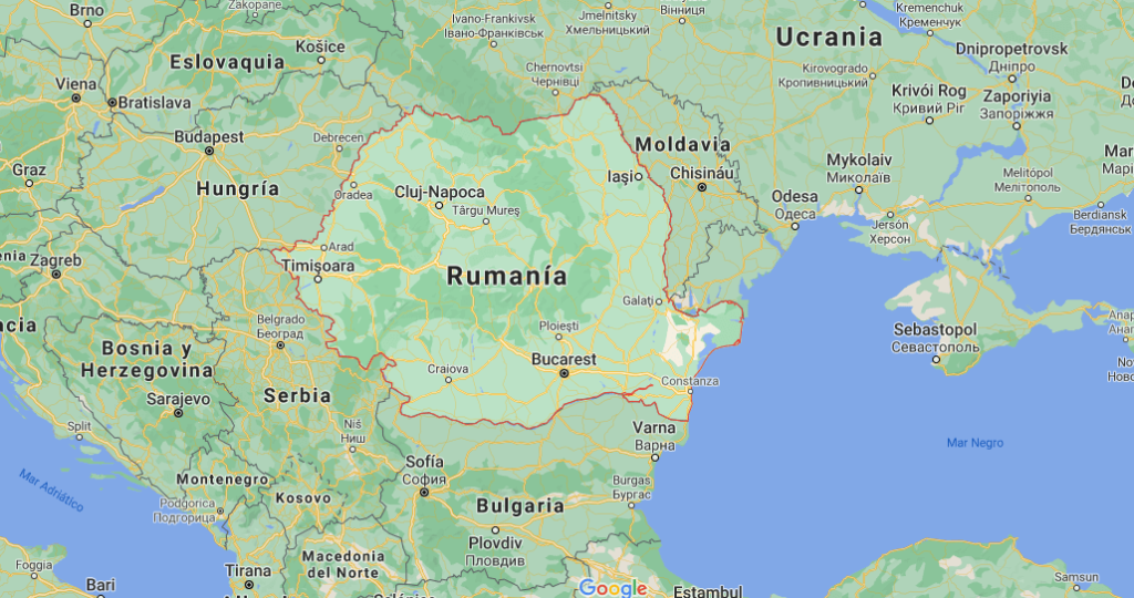 ¿Dónde se encuentra Rumanía en Europa