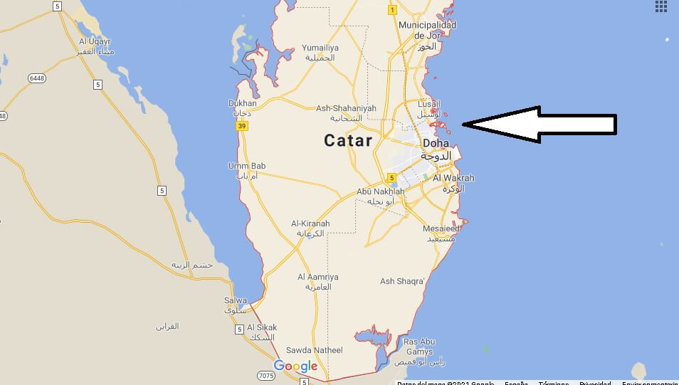 ¿Dónde se encuentra la ciudad de Qatar