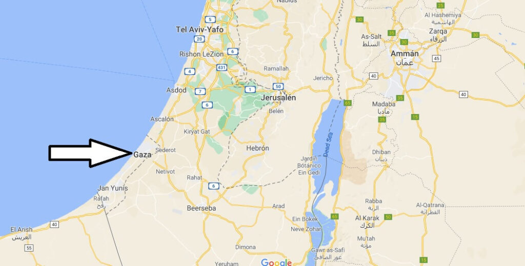 ¿Dónde se ubican los palestinos