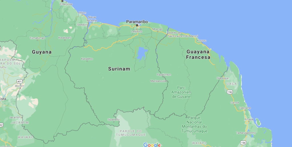 ¿Cuál es el nombre de la capital de Surinam