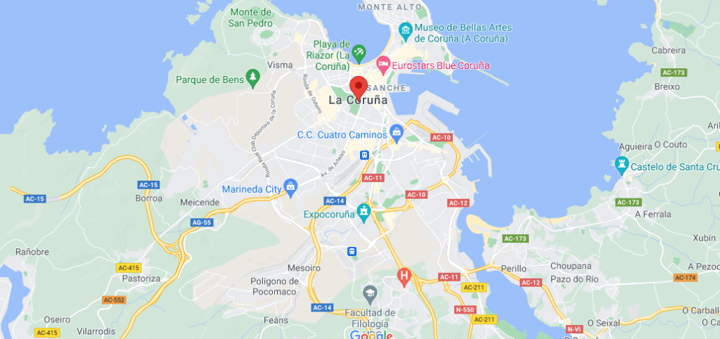 ¿Cuál es la capital de la provincia de La Coruña