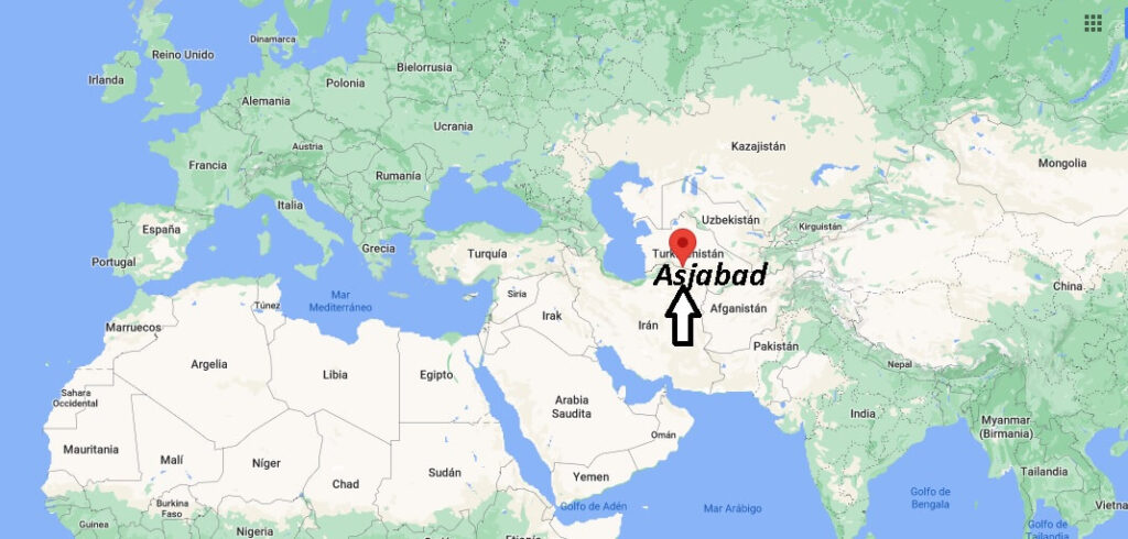 ¿Dónde está Asjabad