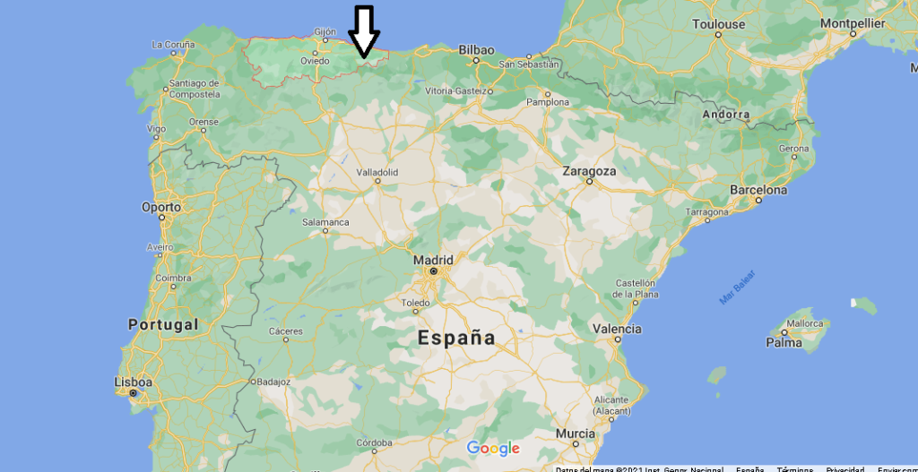 ¿Dónde está Asturias