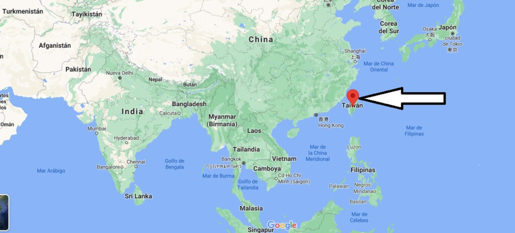 ¿Dónde está Isla de Taiwán