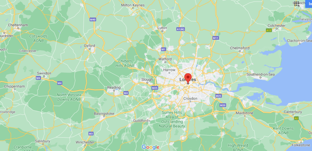 ¿Dónde está Londres El Mapa