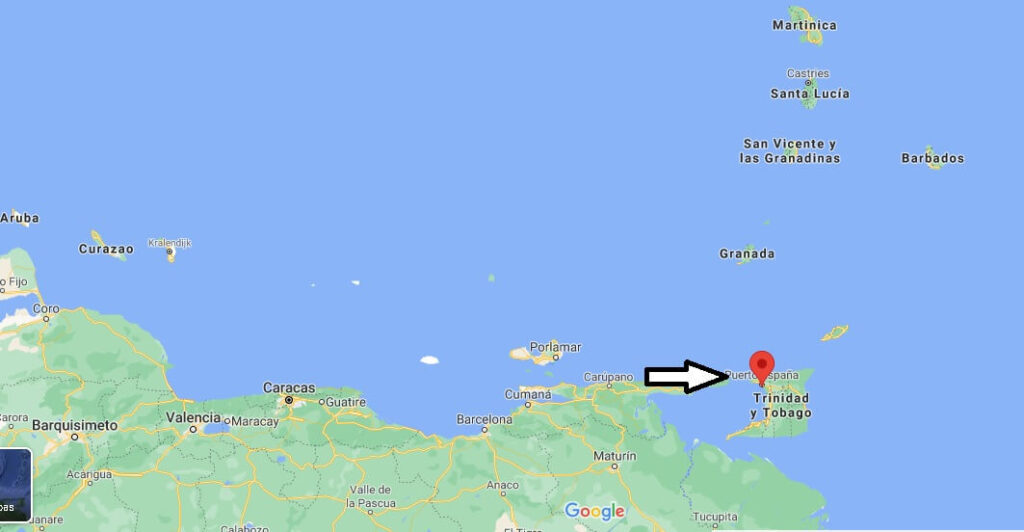 ¿Dónde está Puerto España