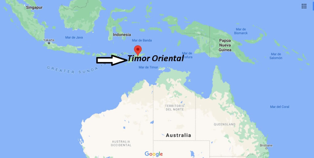 ¿Dónde está Timor Oriental