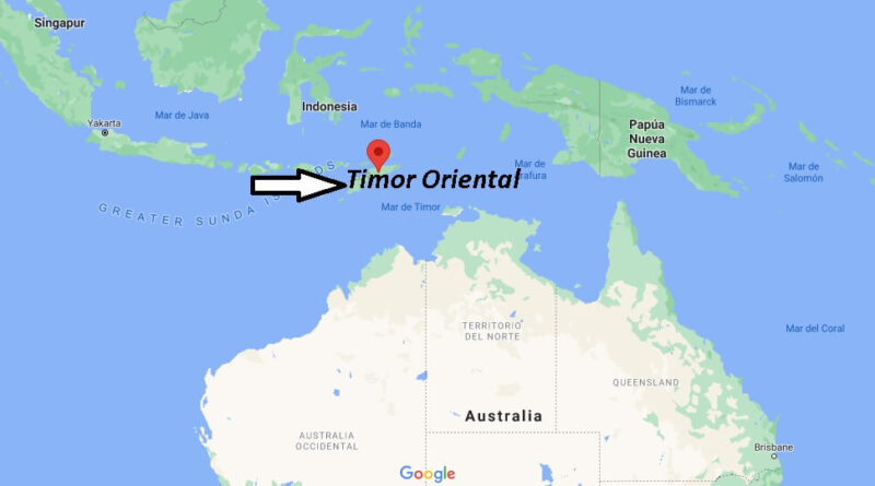 ¿Dónde está Timor Oriental