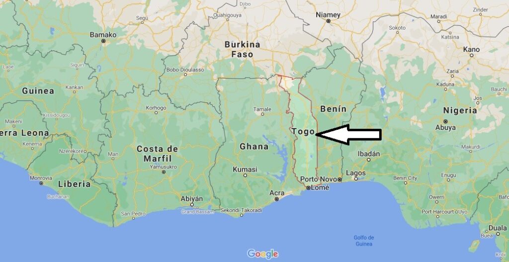 ¿Dónde está Togo