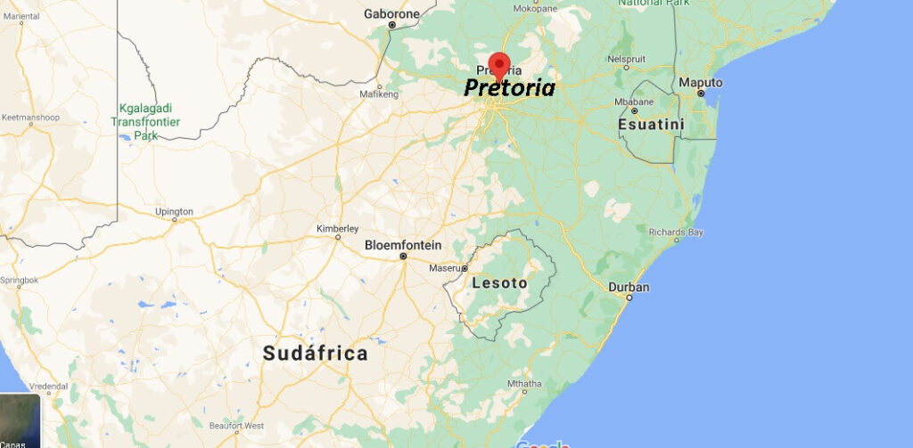 ¿Dónde está ubicada Pretoria