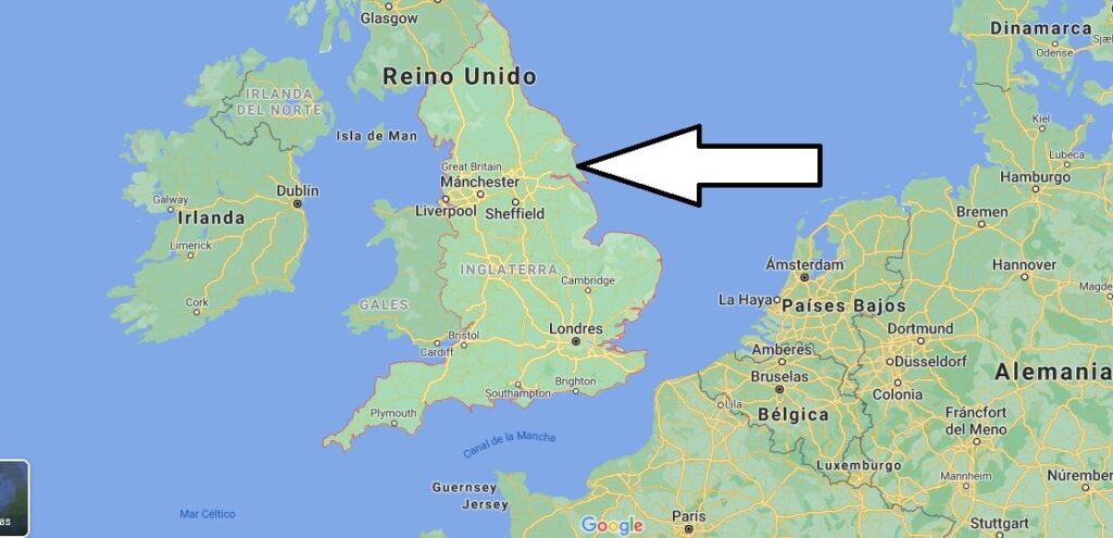 ¿Dónde está ubicado Inglaterra en el planisferio