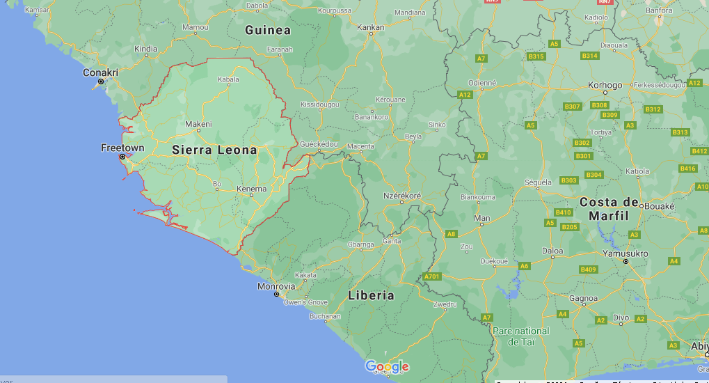 ¿Dónde queda Sierra Leona