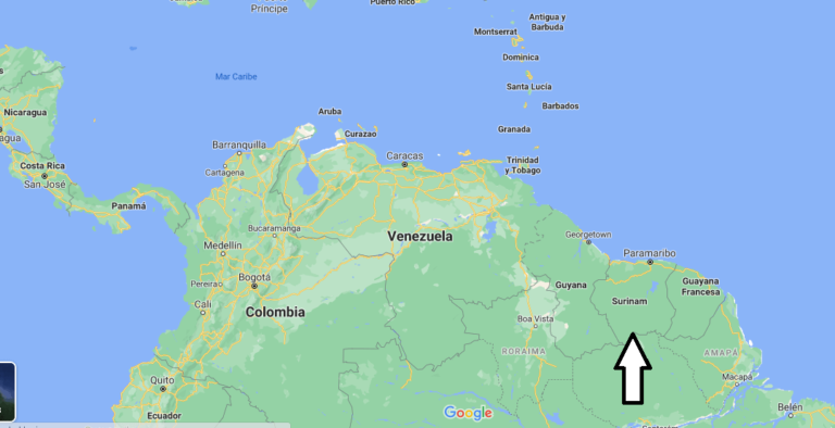 ¿Dónde está Suriname - ¿Dónde está la ciudad?