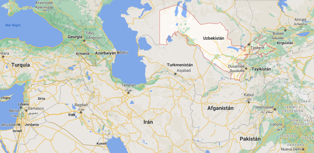 ¿Dónde se encuentra el país de Uzbekistan