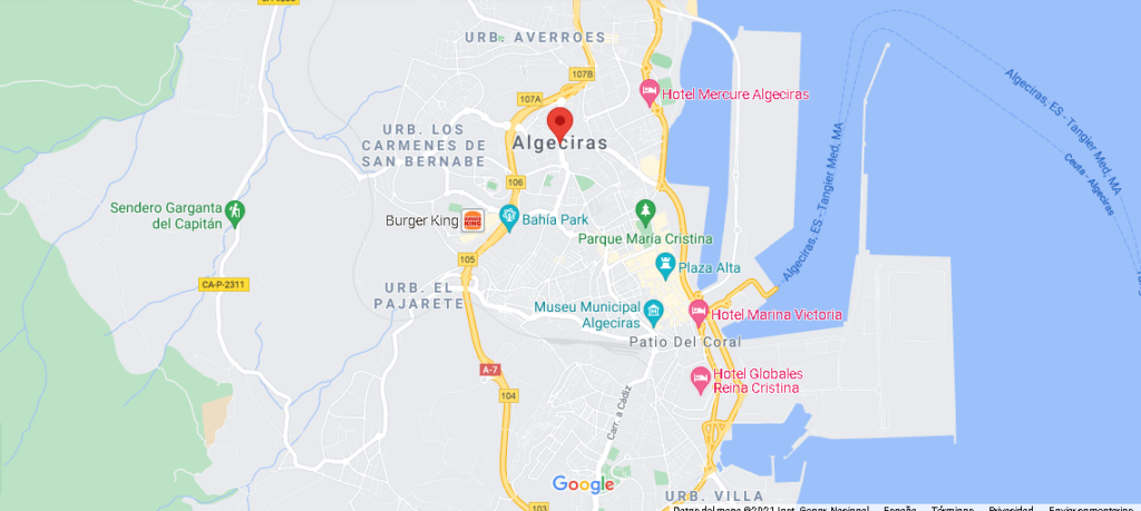 ¿Dónde se sitúa Algeciras