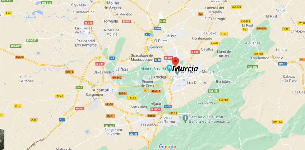 ¿Dónde se sitúa Murcia