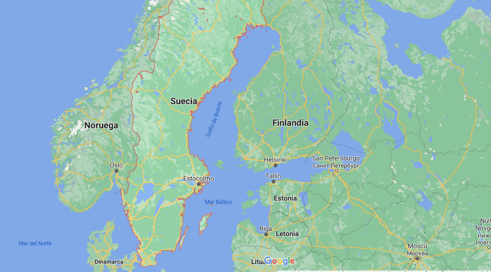 ¿Dónde se ubica Suecia en el planisferio