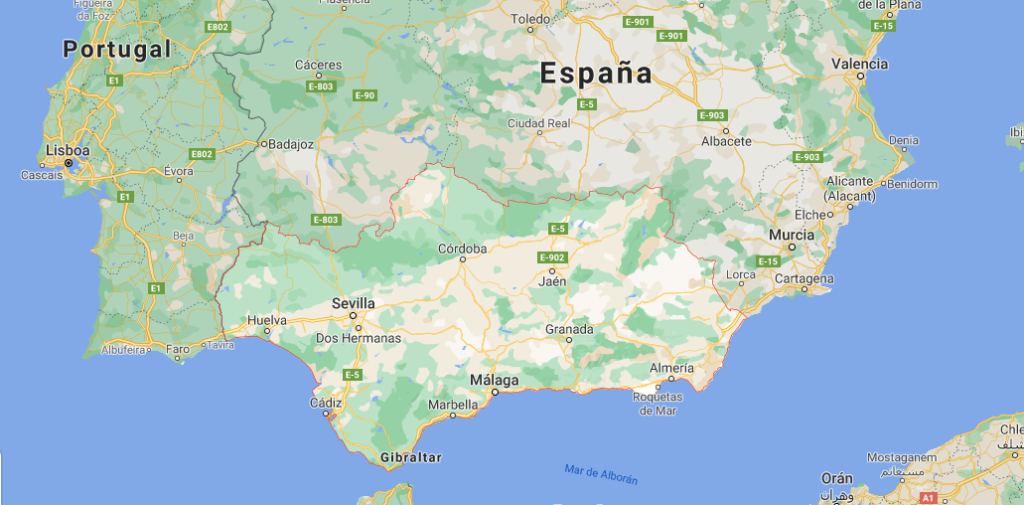 ¿Qué provincias pertenecen a Andalucía