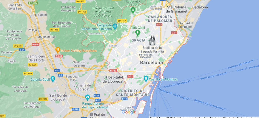 ¿Cómo se llama el continente de Barcelona
