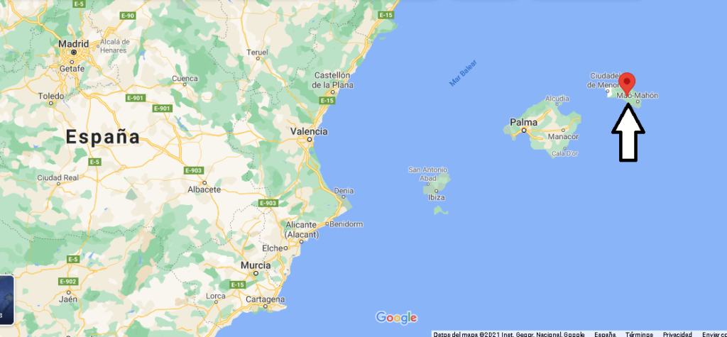 ¿Dónde está Menorca