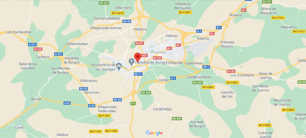 ¿Dónde está ubicada la ciudad de Burgos