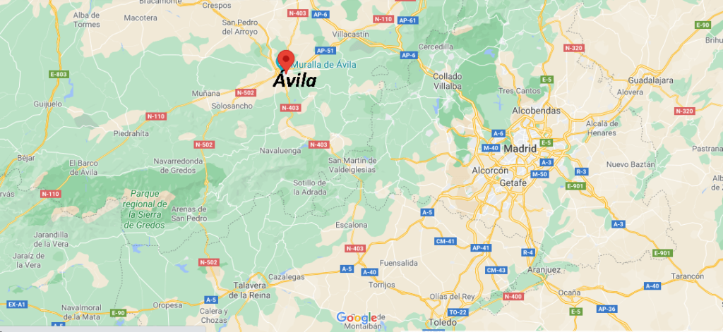 ¿Dónde queda Ávila