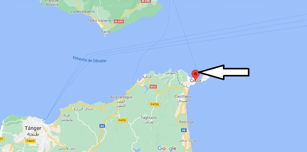 ¿Dónde se sitúa Ceuta