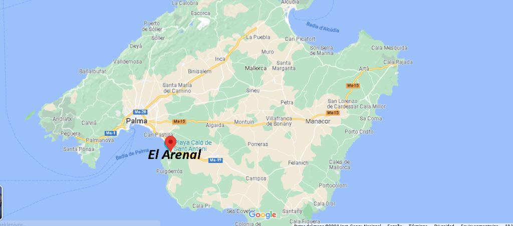 Mapa El Arenal