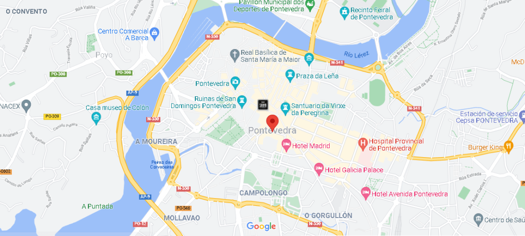 Mapa Pontevedra