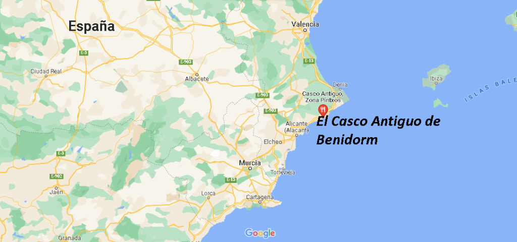 ¿Dónde está El Casco Antiguo de Benidorm