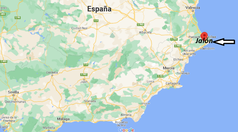 ¿Dónde está Jalón (Alicante)