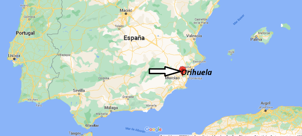 ¿Dónde está Orihuela