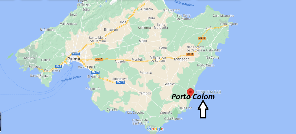 ¿Dónde está Porto Colom