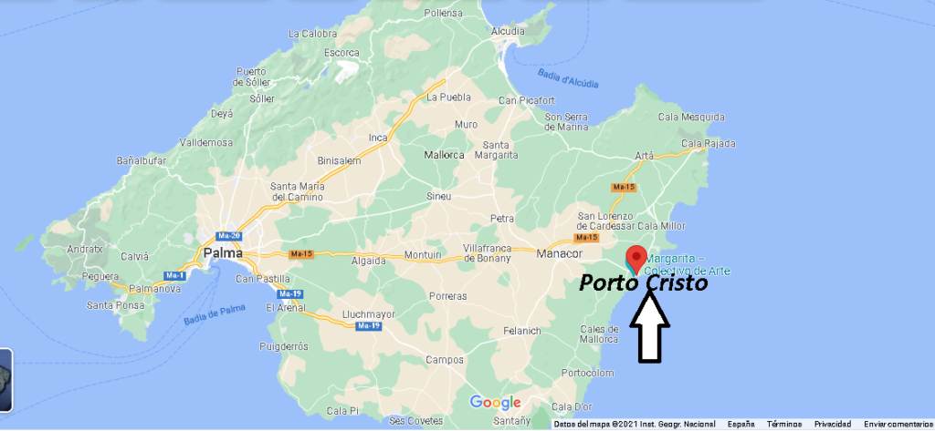 ¿Dónde está Porto Cristo